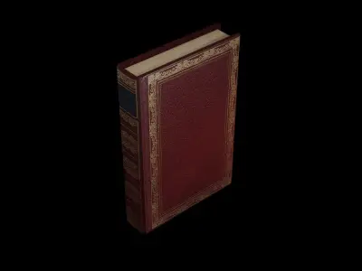 Old Book Medieval Free low-poly 3D model