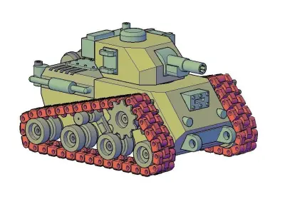 TANK OLD MODEL 3D print model