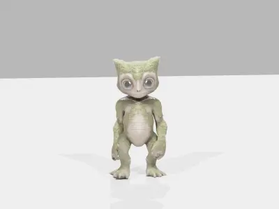 nature creature Low-poly 3D model