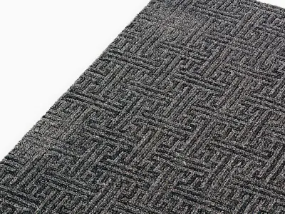 restoration hardware Greco Rug - Fog 3D model