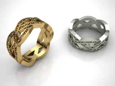 Ring  Gold Jewelry 3D print model
