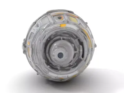 Futuristic Energy Core model pack Low-poly 3D model