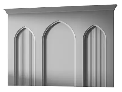 Arch 04  Arabic Wall Decor 3D model