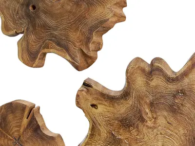 Uttermost Kalani wood wall panel 3D model