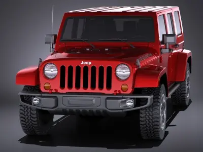 Jeep Wrangler Rubicon 2017 3D model