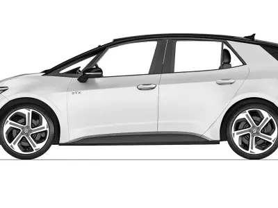 Volkswagen ID3 GTX 2025 3D model