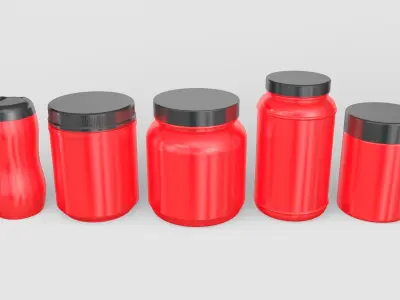 Jars Set 3D model