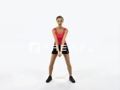 Aspiration 15G Digging Sports Woman Low-poly 3D model