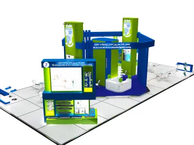 Booth Exhibition Stand a388b  3D model