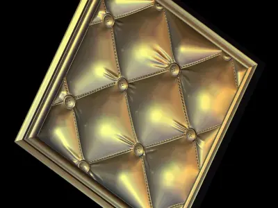 Upholstered with picture frame for CNC 3D Router 3D print model