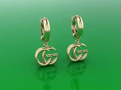 Earrings 14 3D print model