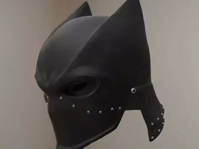 Oni Batman Samurai menpo mask Japanese toy 3D print model