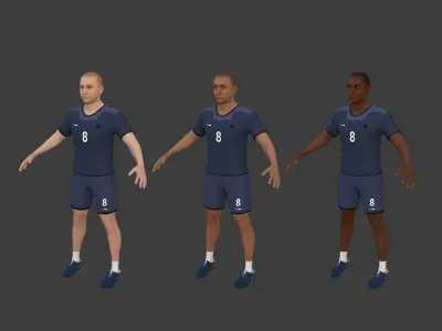 Sport - Athlete - volleyball - Handball player - Fitness Coach Low-poly 3D model