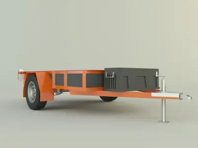 car trailer 514 3D model