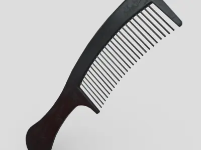 Hair Comb 2 Low-poly 3D model