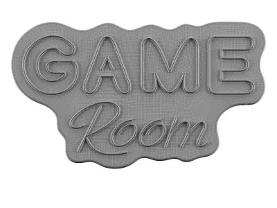 Game Room Neon Sign 3D model