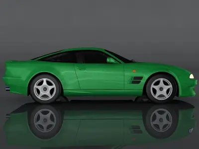 Aston Martin V8 Vantage 1998  Low-poly 3D model
