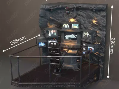 BatCave DIORAMA Did3D 900mm 1 -9 scale  CAR NOT INCLUDED  3D print model