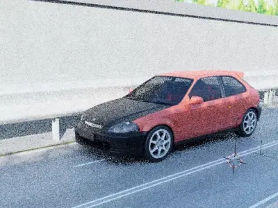 Super Honda animation 3D model