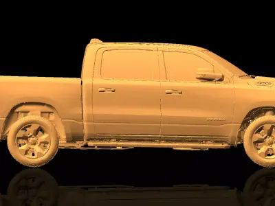 Dodge Ram 1500 Native Exterior 3D Scan 2018 3D model