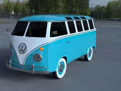 VW Bus Mk 1 HDRI 3D model