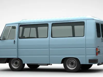 Peugeot J9 Minibus 1981 3D model
