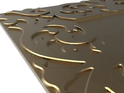 carved frame 3D model 69