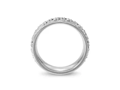 wedding ring with diamonds 3D print model