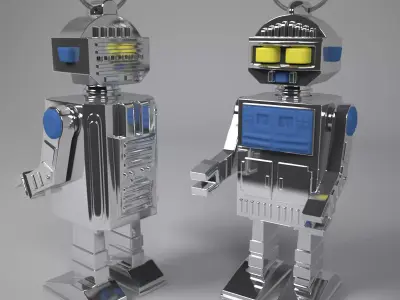 Toy Robot 3D model buy