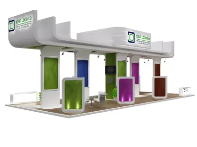 Booth Exhibition Stand a463 3D model