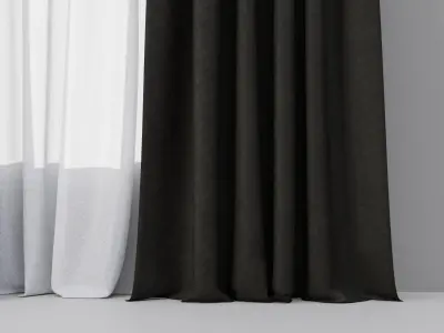 Curtains 01 collection 6 3D model