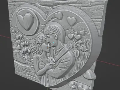 VALENTINES DAY RELIEF 3D model