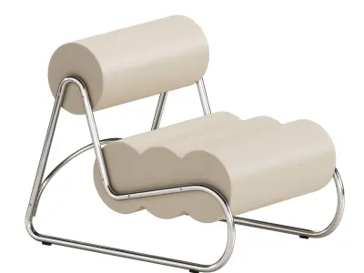 Fave Chair And Footstool By NORR11 3D model