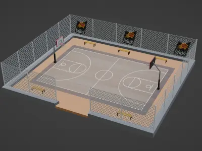 Basketball Stadium - Phoenix Suns Low-poly 3D model