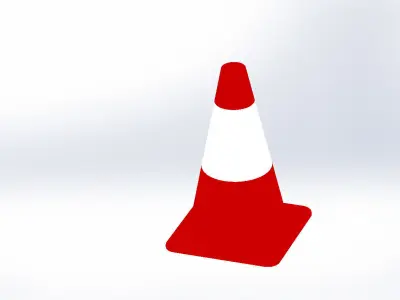 Traffic Cone 3D print model 3D print model