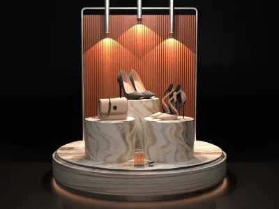 LuxExhibit Product Display Podium Low-poly 3D model