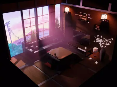 fourth Japanese chill Free 3D model