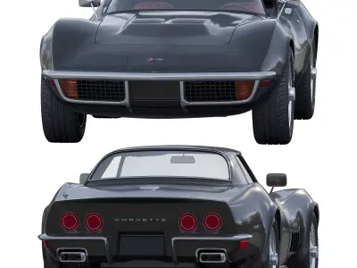 Chevrolette 1968 Corvette Stingray   3D model