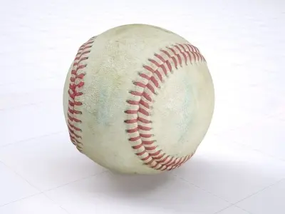 Old baseball - 3dscan - High resolution 3D model