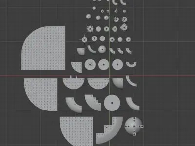Lego detalics 1 - Bricks 3D model