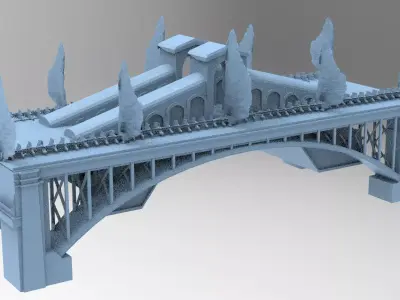 At Deco Bridge 2 3D model