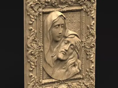 Jesus Christ maria New 3D print model