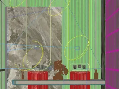 Luxury Double Vanity Bathroom Scene 3D model