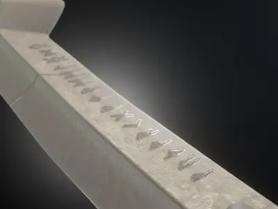 Fantasy Egyptian sword game asset 3D model