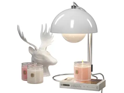 Relaxing decoration set 3D model