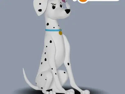 Perdita Dalmatian Model 3D model