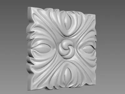 Decor square 04 3D model