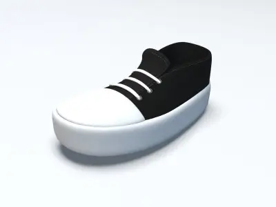 cartoon sport shoes Low-poly 3D model purchase