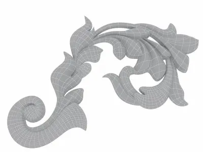 Carved decor 02 3D model 3D model