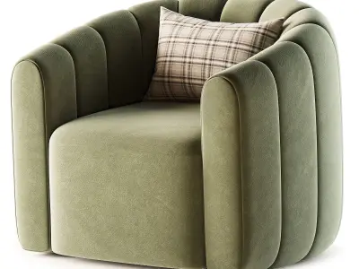 Fitz Armchair By Crate Barrel 3D model